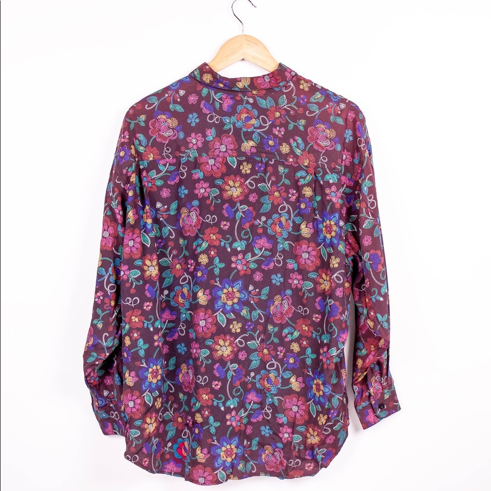 Vintage 80s Guess Marciano floral button down - Picture 5 of 7